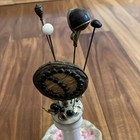 Antique Hat Pin Lot 18 Unique R S Reinhold Japan Holder Hand Painted Victorian