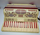 Vintage 1940 s Red La Tosca Sierra Accordion With Case