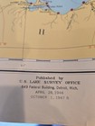 Vintage Mapvintage 1944 1947 U s  Lake Survey Great Lakes Nautical Chart No  0 3