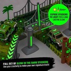 Dinosaur Race Car Track Stem Set Kids Toy Gift Glow In The Dark 100 Track Pieces
