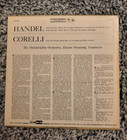 Handel  Royal Fireworks   Water Music Suite  Lp Vinyl  Columbia Records  Ms 6095