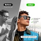 2pcs Led Light Blocking Covers For Ray-ban Meta Wayfarer skyler headliner oakley