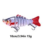 15pcs Swimbait Multi Jointed Lifelike Fishing Lures For Bass  Trout  Walleye