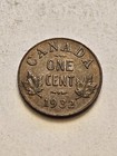 1932          Canada Canadian One Cent World Coin George V Km28 Exf Detail Free Ship
