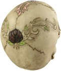 Tattoo Dagger And Roses Human Skull Statue Figurine 6 25 l Resin Skeleton Head