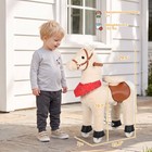 Qaba Ride On Horse For Kids Ages 2   29 5  Height Ride On Pony  Pink