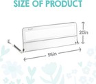 Safety 54  Extra Long Hideaway Bed Rail Guard For Toddlers Toddler With