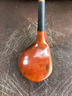 Antique Hickory Wood Shaft Ag Spalding Large Head 14  Brassie Golf Club D7