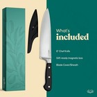 Olive Joy Chef Knife  8 Inch Professional Chefs Knife With Sheath In Gift Box