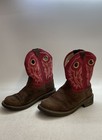Ariat Fatbaby Ii Brown Red Suede Leather Western Cowboy Boots Women s Size 9b