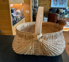 Vintage   Antique Woven Buttocks Large Basket