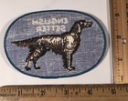 Vintage English Setter Dog Breed Patch Sew On Animal New Old Stock Blue Border
