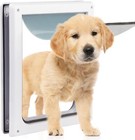 Pet Flap Door 2 Ways Locking Dog Flap Door Wall Entry Pet Door With Transparent