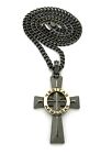  Veritas Aequitas Cross Boondock Saints Pendant Glass Stone Bead Rosary Necklace