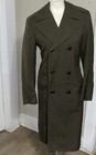 Vintage Usmc Overcoat Mens 34s Wool Military Trench Coat Double Breasted 40   s