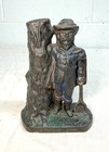 Rare Antique 1901 Cast Iron Captain Kidd Ives  Blodgett   Clapp Still Coin Bank