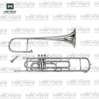 Valve Trombone Brass Musical Instrument With Mouthpiece And Hard Case 