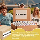 100 Disposable Toothbrushes With Toothpaste And Comb Individually Wrapped