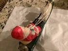 1940 Wind Up Celluloid Santa Claus On Sled 8 5    Occupied Japan Vintage Christmas