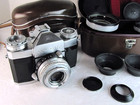 Zeiss Ikon Contaflex Iii Slr Film Camera  50mm Tessar Lens  35mm  115mm Vntg Slr