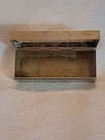 Antique Snuff trinket pill Box Sterling Silver Etched Top Mother Of Pearl  Read