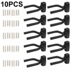 10 Pcs Pack Guitar Hangers Hook Holder Wall Mount Hanger Display Instrument