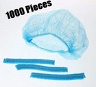   case Of 1000   Disposable Bouffant Cap Head Cover Hair Net Non Sterile