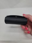 Vintage Black Satin Beaded Lipstick Case Holder With Mirror