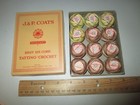 Vintage Lot J p Coats Tatting Thread Crochet Mixed Variegated Colors 60 Yds Box 