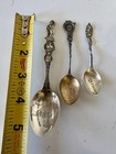 Cripple Creek Colorado Gold Rush  Mining Souviner Spoon Lot Sterling Silver