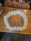 120 Cc 4 Oz White Hdpe Plastic Packer Medicine Pill Bottles   Caps-20 Lot New