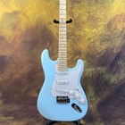 Brand New Maple Fingerboard 6 String Light Blue St Electric Guitar Ships Fromusa