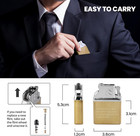 Durable Metal Butane Lighter Insert - Dual Torch   Soft Flame For Versatile Use