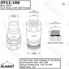5 8  Sae -10 Skid Steer Flat Face Hydraulic Quick Connect Coupler Coupling 2 Set