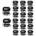 20pcs Digital Aquarium Thermometer For Fish Tank   Reptile - Lcd Water Temp Gaug