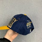 Vintage Michigan Wolverines Snapback Hat Drew Pearson Brand Wrap Around Shadow
