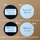 Personalized Telephone Number And Name Dial Card For Rotary Phone