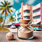 Miami Beach Sand Jar  From Miami Beach  Gift Souvenir From South Beach Florida