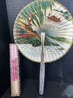 Vintage Wang Sin Kee Fan From Hong Kong China 13    Fold Away With Box