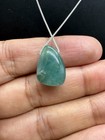 Natural Grandidierite Pendant 16 53 Ct   Side Drilled Blue Green Gemstone