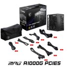 Msi Mpg A1000g Pcie5 1000w 80 Plus Gold Modular Power Supply