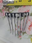      Large Vintage Victoria Prop Sterling Silver Hair Comb With Hand Cut Gems