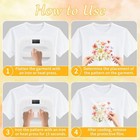 12 Sheets Watercolor Flower Iron On Transfers For T-shirts  Spring Dtf Transf   