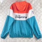 Miami Dolphins Nfl Primark Colorblock Windbreaker Jacket Men s M Orange White