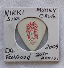 Motley Crue Nikki Sixx Tour Issued Guitar Pick 2009 Anniversary Tour Rare