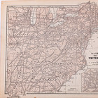1860 Railroad Map United States - Original Existing   Proposed Routes Smith