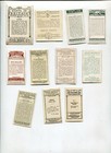 11 Different Mixed English Cigarette Collector Vintage Tobacco Card Lot