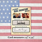 Donald Trump Ronald Reagan Collectible Replica Presidential Signature Card Maga