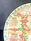 Cat Lady Plate Albert Kessler Orange Tabby Kitty Windows Cottage Core Flowers