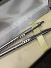 Paper Mate Vintage Double Heart Brushed Chrome Ball Pen And Pencil Set